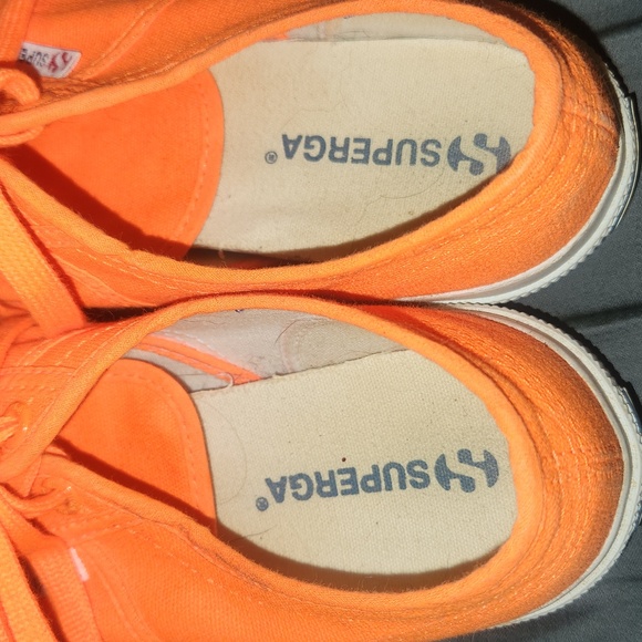 Superga Orange Sneakers US Women's sz 7.5 - Picture 3 of 7